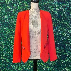 H&M Red Blazer/Zip Pockets NWT